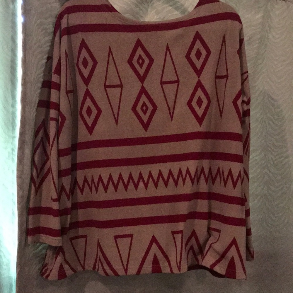 Aztec print top
